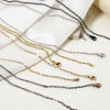 Imagen de 1 Unidad 304 Acero Inoxidable Sencillo Cable Cadena Cruz Collares Con Broche de Langosta 50.5cm longitud, Cadena: 2mm