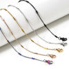 Picture of 304 Stainless Steel Link Chain Necklace For DIY Jewelry Making With Lobster Claw Clasp And Extender Chain 40cm(15.7") long