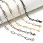 Picture of 304 Stainless Steel Paperclip Chain Necklace For DIY Jewelry Making With Lobster Claw Clasp And Extender Chain 40cm(15.7") long, Chain Size: 4mm