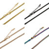 Imagen de 1 Unidad 304 Acero Inoxidable Cadena Serpiente Collares Con Broche de Langosta y Extensor Cadena 40cm longitud, Cadena: 3mm