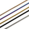 Imagen de 1 Unidad 304 Acero Inoxidable Cadena Serpiente Collares Con Broche de Langosta y Extensor Cadena 40cm longitud, Cadena: 3mm