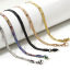 Picture of 304 Stainless Steel Flat Snake Chain Necklace For DIY Jewelry Making With Lobster Claw Clasp And Extender Chain 40cm(15.7") long, Chain Size: 4mm