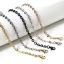 Picture of 304 Stainless Steel Link Cable Chain Necklace For DIY Jewelry Making With Lobster Claw Clasp And Extender Chain 40cm(15.7") long, Chain Size: 4mm