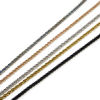 Imagen de 1 Unidad 304 Acero Inoxidable Cadena Paniculatal de Gypsophila Collares Con Broche de Langosta y Extensor Cadena 40cm longitud, Cadena: 2.5mm