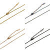 Imagen de 1 Unidad 304 Acero Inoxidable Cable Cadena Cruz Collares Con Broche de Langosta y Extensor Cadena 40cm longitud, Cadena: 2.2mm