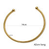 Imagen de 1 Unidad 304 Acero Inoxidable Collares Círculo Espiras 42cm longitud