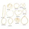 Picture of Eco-friendly Brass Geometric Charms 14K Real Gold Plated Texture