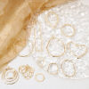 Picture of Eco-friendly Brass Geometric Charms 14K Real Gold Plated Texture