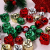 Picture of Acrylic Christmas Beads For DIY Jewelry Making At Random Mixed Color Bell Snowflake Plating