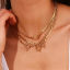 Imagen de 1 Unidad Enchapado al Vacío 304 Acero Inoxidable Collares Chapado en Oro de 18K Con Cierre De Resorte 40cm longitud
