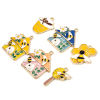 Imagen de 10 Unidades Zamak Insecto Colgantes Chapado en Oro Multicolor Casa Abeja Esmalte