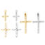 Picture of Brass Religious Charms Multicolor Cross Clear Cubic Zirconia