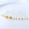 Picture of 0.7mm Eco-friendly Brass Head Pins 14K Real Gold Plated