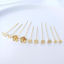 Picture of 0.7mm Eco-friendly Brass Head Pins 14K Real Gold Plated