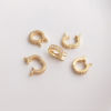 Bild von Umweltfreundlich Messing Collierschlaufe Anhängerschlauf​e 14K Echtgold plattiert Micro Pave Klar Zirkonia