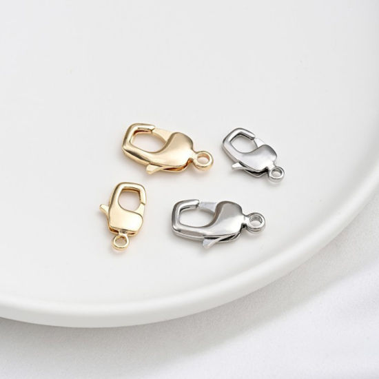 Picture of Eco-friendly Brass Lobster Clasp Findings 14K Real Gold Plated