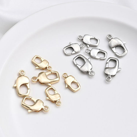 Picture of Eco-friendly Brass Lobster Clasp Findings 14K Real Gold Plated