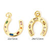 Picture of Eco-friendly Brass West Cowboy Charms 18K Real Gold Plated Luck Horseshoe