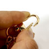 Picture of Zinc Based Alloy Flora Collection Keychain & Keyring Gold Plated Multicolor Sakura Flower Enamel 6.3cm x 2.5cm
