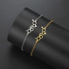 Picture of 304 Stainless Steel Connectors Charms Pendants Chemical Formula Hollow 14mm x 12mm