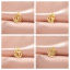 Image de 3 Pcs Breloques en 304 Acier Inoxydable Demi Lune Symbole OM/ Aum Creux 13mm x 10mm