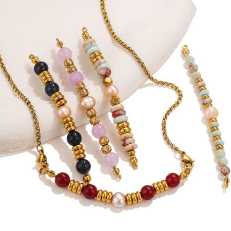 Immagine di 1 Pz Placcatura Sottovuoto 304 Acciaio Inossidabile & Gemma Pendenti Charms Connettori Tondo Placcato Oro 18K in Rilievo 8cm