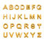 Picture of Vacuum Plating 304 Stainless Steel Mini Charms 18K Gold Plated Capital Alphabet Initial Letter Message " A-Z " Roller Burnishing