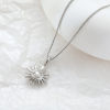 Picture of Stylish Simple Multicolor Stainless Steel Box Chain Sun Necklace For Women 40cm(15.7") long