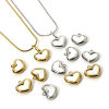 Imagen de 2 Unidades Respetuoso del Medio Ambiente 304 Acero Inoxidable & Concha Naturales día de San Valentín Colgantes Corazón Multicolor 12mm x 10.5mm