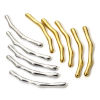 Imagen de 1 Unidad Respetuoso del Medio Ambiente 304 Acero Inoxidable Cuentas Para Hacer Joyas De Bricolaje Tubo Curvado Multicolor 6.6cm x 0.6cm, Agujero: Aprox 1.8mm