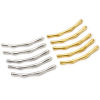 Imagen de 1 Unidad Respetuoso del Medio Ambiente 304 Acero Inoxidable Cuentas Para Hacer Joyas De Bricolaje Tubo Curvado Multicolor 6.6cm x 0.6cm, Agujero: Aprox 1.8mm