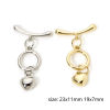 Picture of Brass Toggle Clasps Round Heart Multicolor