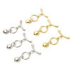 Picture of Brass Toggle Clasps Round Heart Multicolor