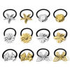 Picture of 304 Stainless Steel Ponytail Holder Hair Ties Band Scrunchies Flower Bowknot 5cm Dia.