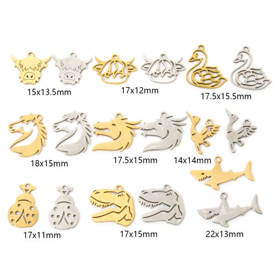 Picture of 3 PCs 304 Stainless Steel Charms