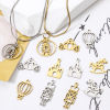 Bild von 304 Edelstahl Märchen Kollektion Charms Heissluftballon Holzpferd Hohl