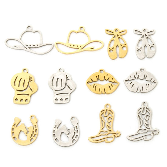 Image de 3 PCs 304 Stainless Steel Charms Hollow