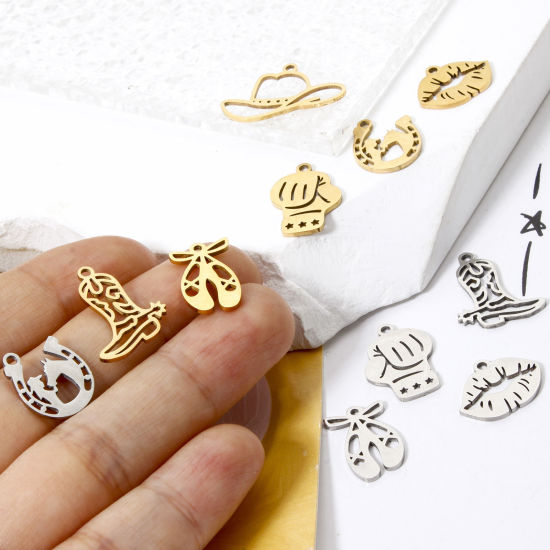 Image de 3 PCs 304 Stainless Steel Charms Hollow