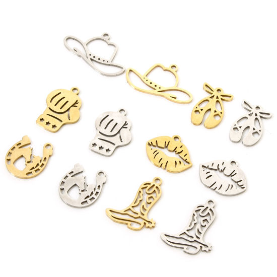 Image de 3 PCs 304 Stainless Steel Charms Hollow