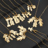 Picture of 304 Stainless Steel Blank Stamping Tags Necklace Double-sided Polishing 45cm(17.7") long