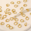 Picture of Eco-friendly Brass Bead Tip End Caps With Hole For Threading Necklace Bracelet Jewelry Making Round Multicolor 7.2mm