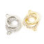 Picture of Brass Micro Pave Connectors Charms Pendants Double Rings Multicolor Clear Cubic Zirconia 18mm x 9mm