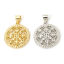 Imagen de 1 Unidad Latón Style Of Royal Court Character Colgantes Charms Ronda Multicolor Filigrana