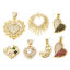 Picture of Valentine's Day Charms 18K Gold Plated Heart