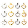 Image de 2 Pcs Pendentif Breloque La Saint Valentin Cœur Multicolore