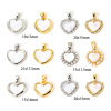 Image de 2 Pcs Pendentif Breloque La Saint Valentin Cœur Multicolore