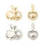 Picture of Eco-friendly Brass Charms Real Gold Plated Racket Ping Pong Ball Micro Pave Clear Cubic Zirconia