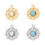 Image de 2 Pcs Breloques en Laiton Respectueux de la Nature Volant de Bateau Plaqué Or Véritable Creux 15mm x 13mm