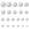 Picture of 304 Stainless Steel Blank Stamping Tags Charms Round Disc Silver Tone Double-sided Polishing