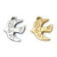 Bild von Umweltfreundliche PVD-Vakuumbeschichtung 304 Edelstahl Charms Schwalbe Bunt Gewinde 21mm x 16mm